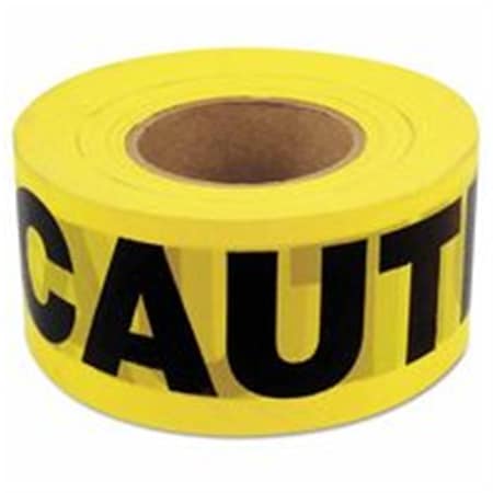 C.H. Hanson Standard Grade Barricade Tape- 3 In. X 1000 Ft.- Caution Caution- Yellow- 2 Mil 337-16000